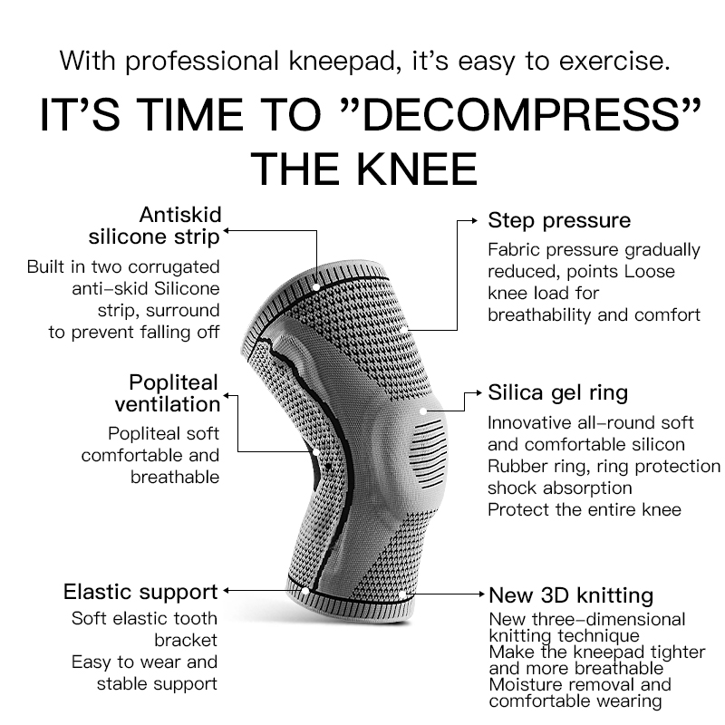  Elastic Silicone Knee Brace N - Running Gear Knee review and price