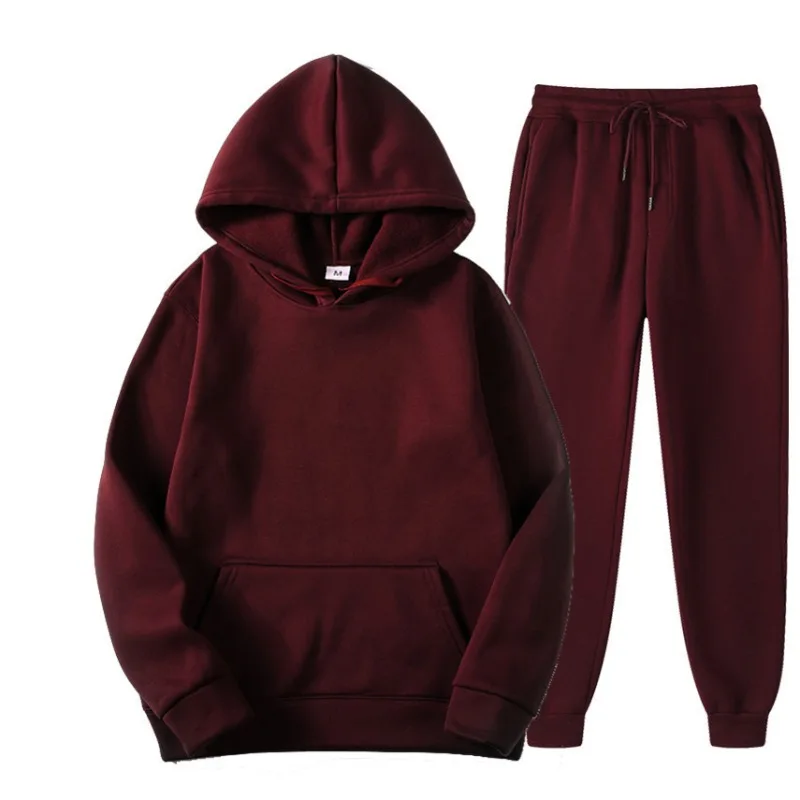 Men Tracksuit 2 Pieces Sets Ho - Running Gear Men review and price
