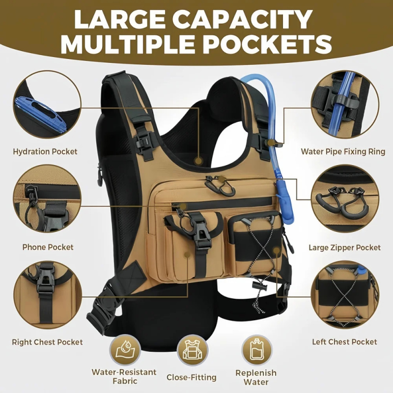 Tactical Vest Multi-functional - Running Gear Bag For Men review and price