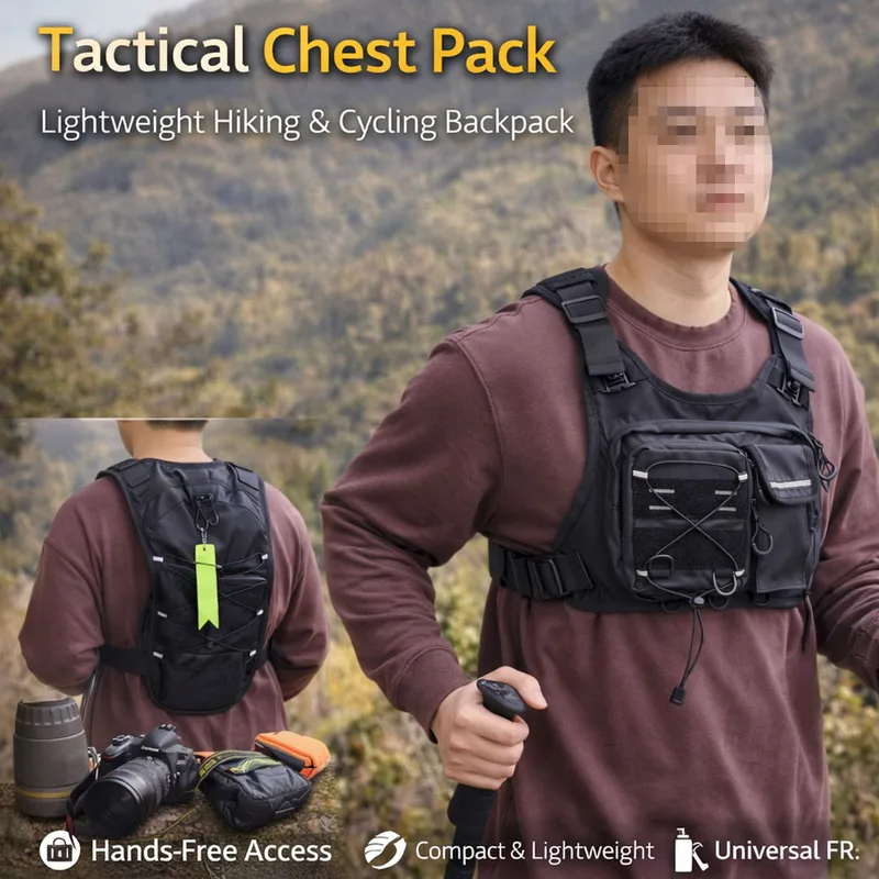 2026 New Tactical Vest Chest B - Running Gear Bag For Men review and price