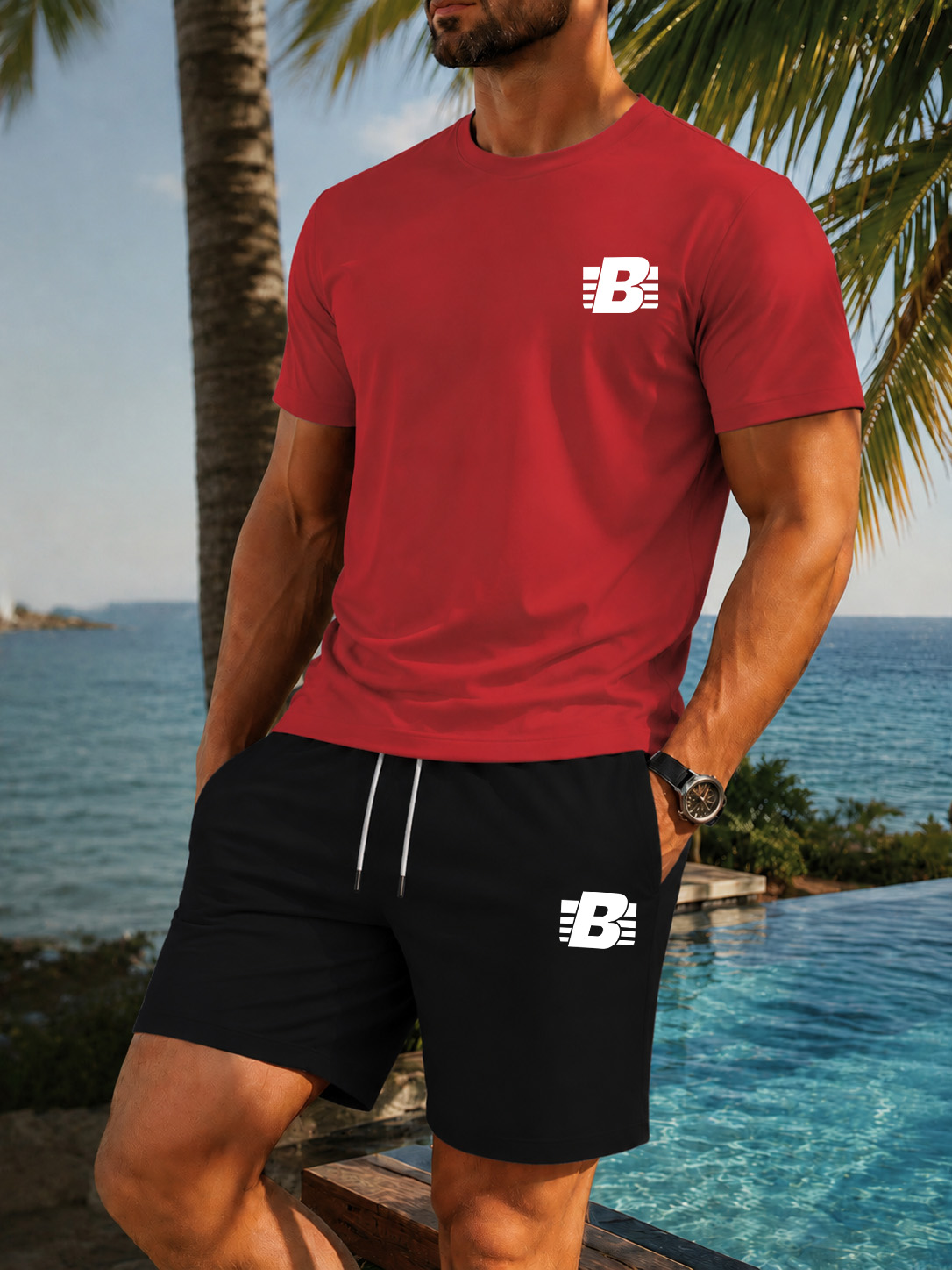 Men's 2-Piece Tracksuit Casual - Running Gear Men review and price