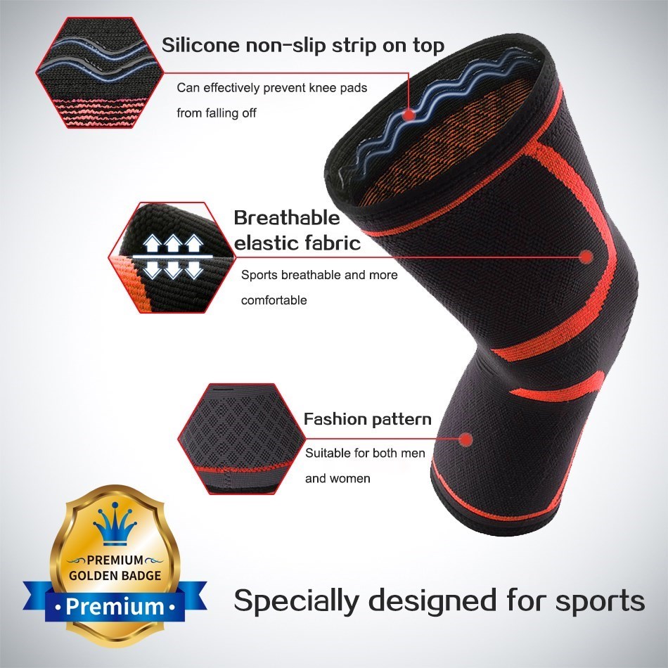 WOSWEIR-1 PC Elastic Knee Pads - Running Gear Knee review and price